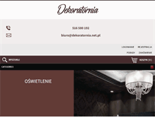 Tablet Screenshot of dekoratornia.net.pl
